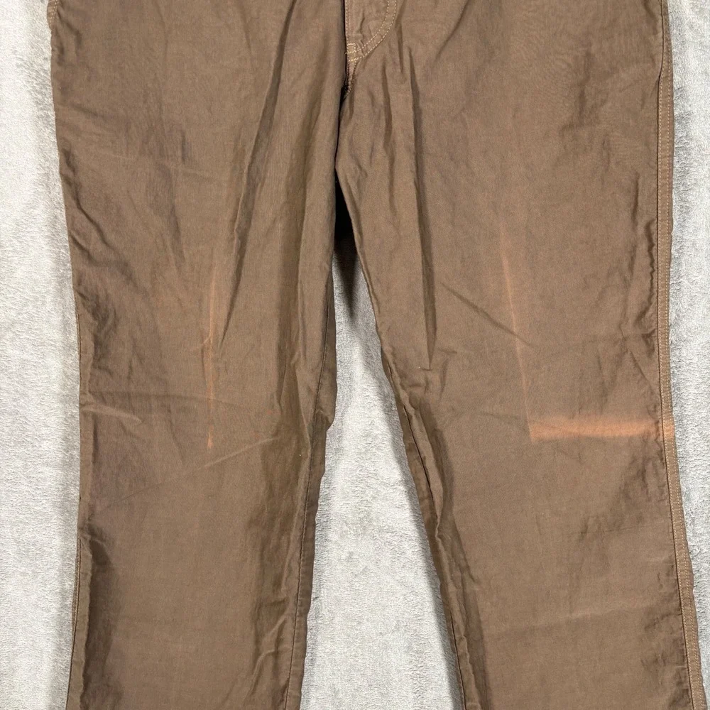Armani Vintage Jeans Mens Brown Cotton Straight Leg Chino Pants Italy US 36x32